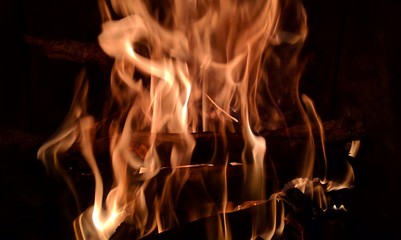 fire on black background,fireplace,flame,wood,warm