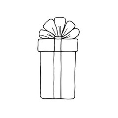 gift box with ribbon and bow