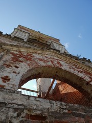 Fototapeta na wymiar Russian abandoned Orthodox Church