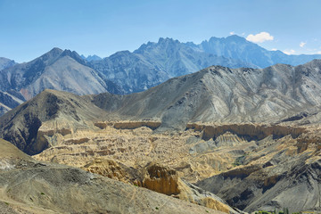 Fototapeta na wymiar Lamayuru Village as seen from the Monastery, Ladakh, India