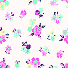 Obraz na płótnie Canvas Floral background for textiles.
