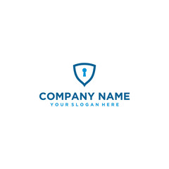 Vector design of a security logo for a company