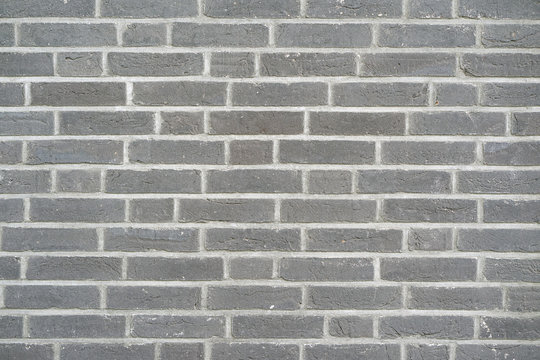 Fototapeta Gray Brick wall for background or texture. Old gray brick wall texture background