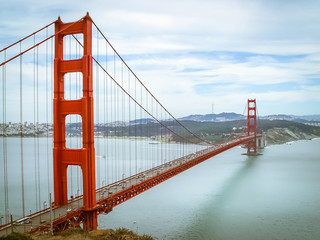 Golden Gate Bridge seen from Marin County