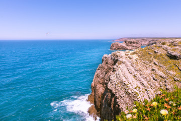 Saint Vincent cape in  Sagres, Algarve, Portugal