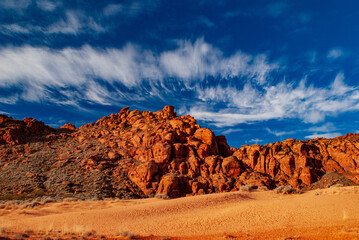 Clouds Over the Sand and Sandstone of Snow Canyon
