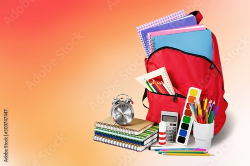 Red School Backpack On Background Wall Mural Wallpaper Murals Billionphotos Com Free backpack wallpapers and backpack backgrounds for your computer desktop. wallsheaven
