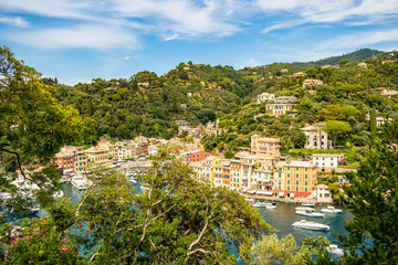 View from the castle Brown on the village of Portofino, Liguria - Italy