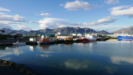 Fototapeta na wymiar view of harbor in iceland