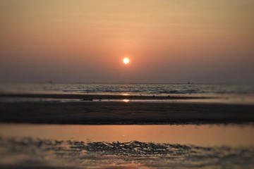 sunset on beach