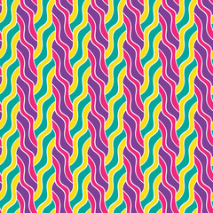 modern abstract colorful seamless organic geometric pattern with wavy intricate lines and shapes. for textile, fabric, backgrounds, covers, backdrops and creative surface design templates and print.