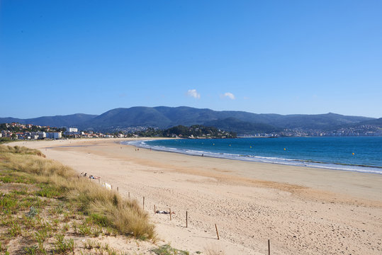 Empty beach in Playa America, Vigo