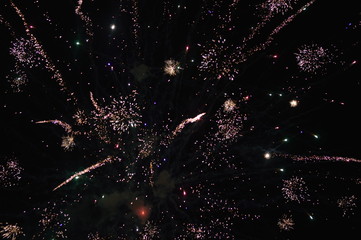 fireworks in the sky