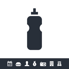 Bottle icon illustration isolated vector sign symbol