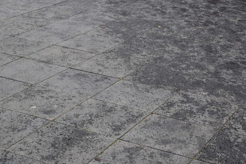 Brick road with 