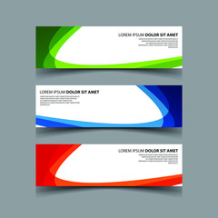 Vector Abstract design banner web template