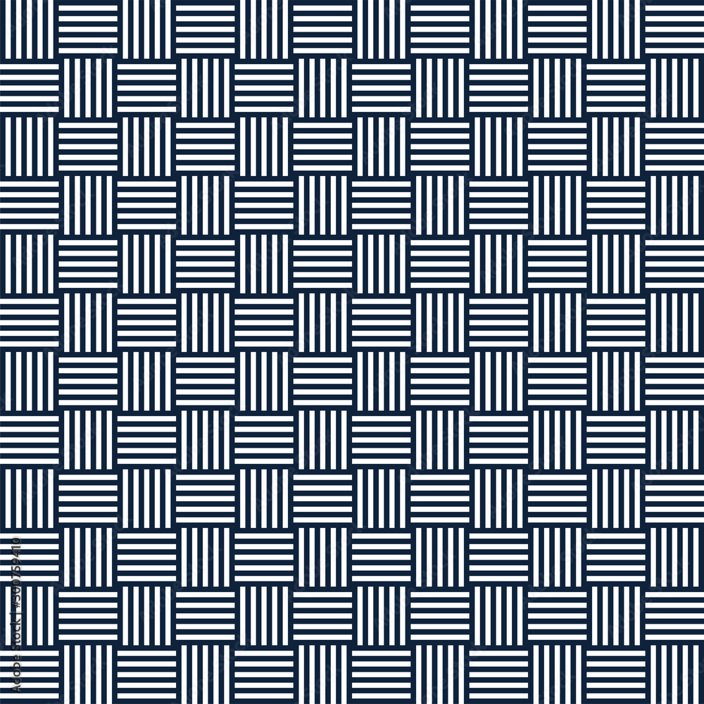 Poster vector abstract geometric seamless pattern of striped squares. repeating geometric tiles. vertical a