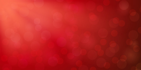 Abstract red shiny glitter bokeh christmas vector background - obrazy, fototapety, plakaty
