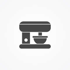 Kitchen mixer vector icon sign symbol