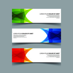 Vector Abstract design banner web template