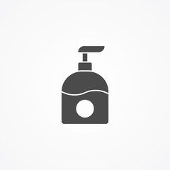 Liquid soap vector icon sign symbol