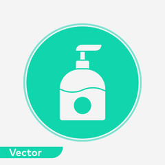 Liquid soap vector icon sign symbol