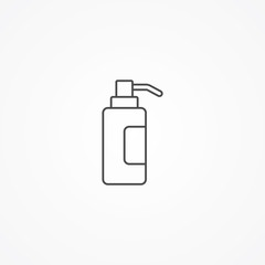 Liquid soap vector icon sign symbol