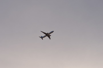 airplane flying in the sky