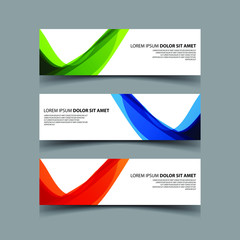Fototapeta premium Vector Abstract design banner web template