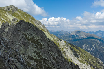 Landscape from Lovnitsa peak, Rila Mountain, Bulgaria