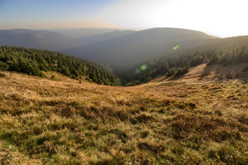 Jesień na Górze Śnieżnik - Karpaty - Polska	