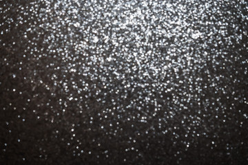 Silver and gray glitter Background. Glitter and Christmas abstract background. Defocused