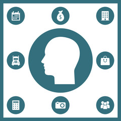 Man icon for web and mobile