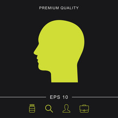 Man icon for web and mobile