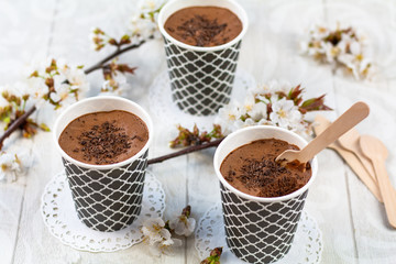 Mousse au chocolat à l'aquafaba