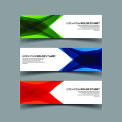 Fototapeta premium Vector Abstract design banner web template