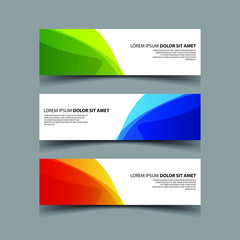Vector Abstract design banner web template