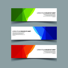 Vector Abstract design banner web template