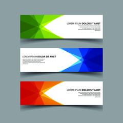 Vector Abstract design banner web template