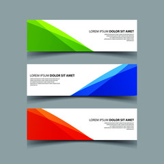 Fototapeta premium Vector Abstract design banner web template