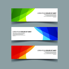 Vector Abstract design banner web template
