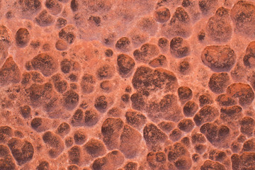 Rock formation, meteorite texture.