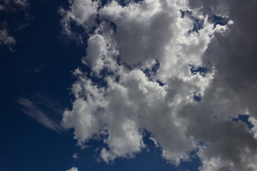 blue sky with white clouds