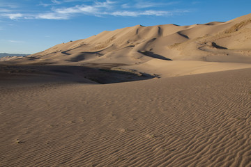 The landscape of the desert