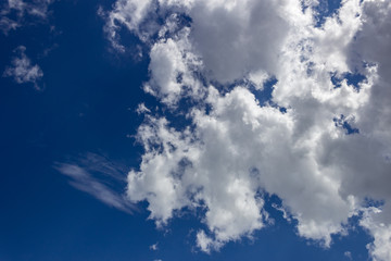 blue sky with white clouds