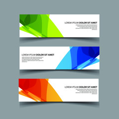 Vector Abstract design banner web template