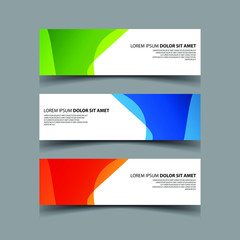Fototapeta premium Vector Abstract design banner web template