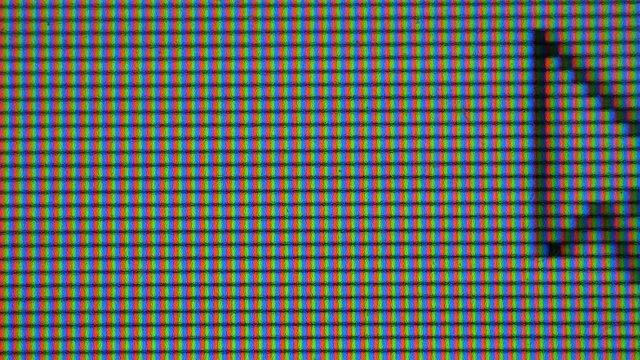 Moving  Arrow Cursor Computer Pointer. Pixels LCD monitor. Real Macro Video. Mouse Pointer Arrow For Computer Screen. Close Up.