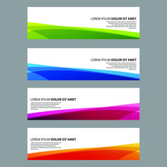Fototapeta premium Vector Abstract design banner web template