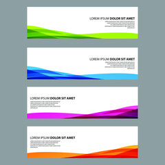 Naklejka premium Vector Abstract design banner web template